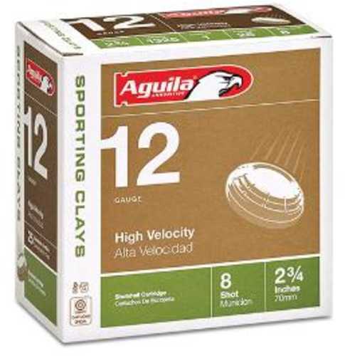 12 Gauge 25 Rounds Ammunition Aguila 2 3/4" 1 oz Lead #8